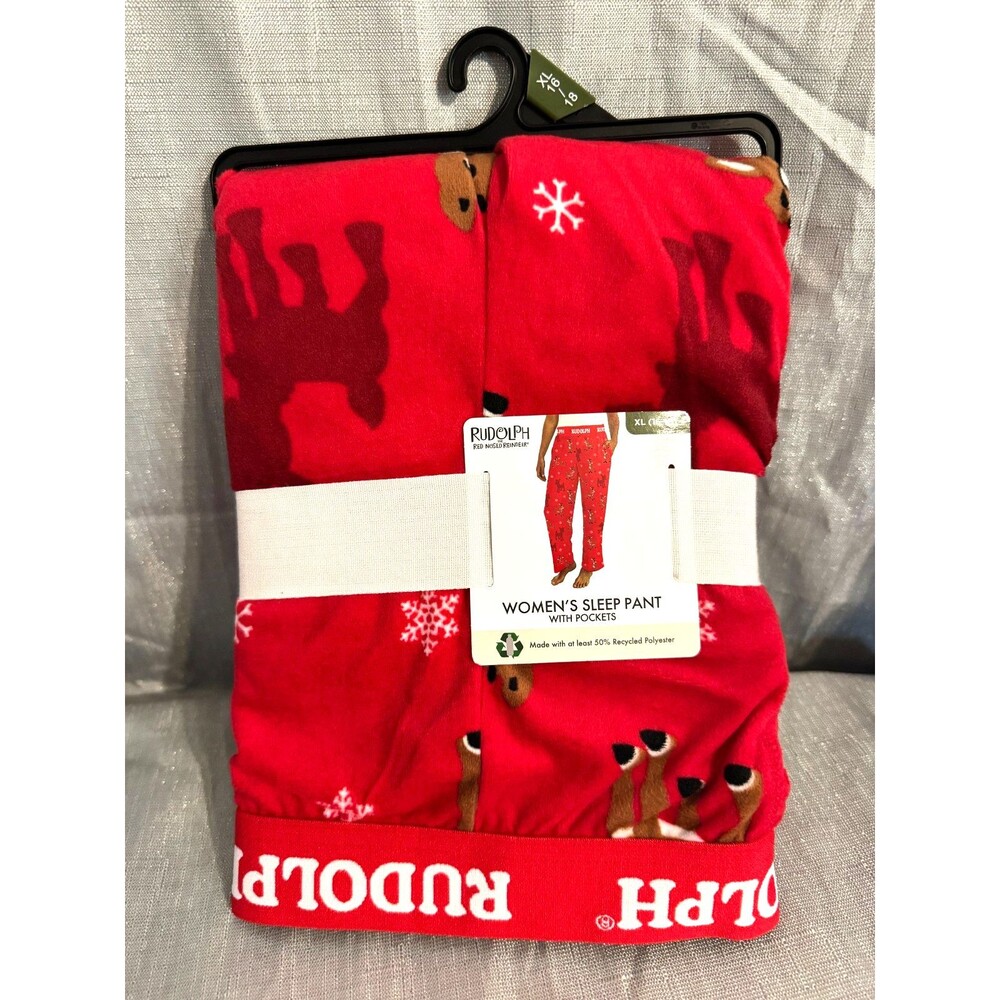 Women’s Rudolph the Red Nosed Reindeer Sleep Pants Size XL (16-18) NEW